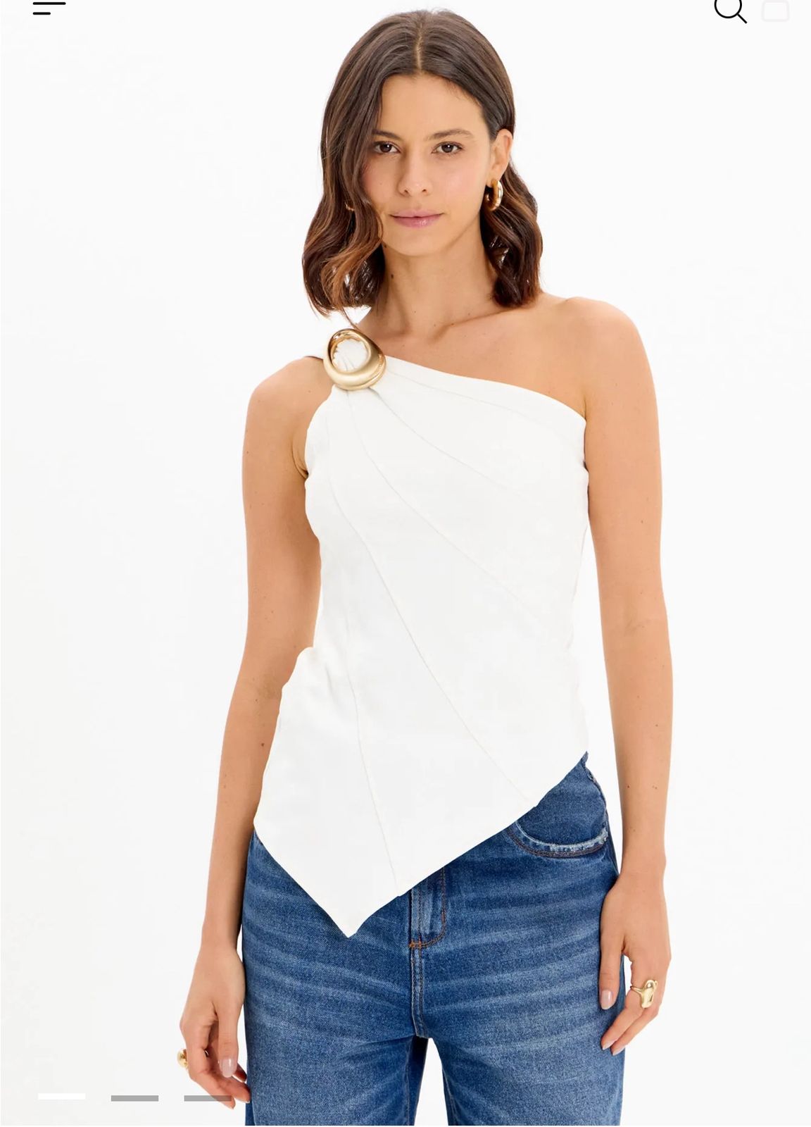 BLUSA ASSIMÉTRICA OMBRO ÚNICO